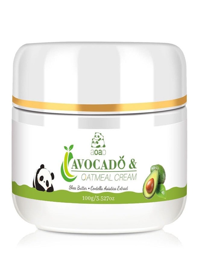 AOAO Avocado Kids Daily Moisturizer Cream, Gently Hydrates Dry, Sensitive Skin for Baby & Kids Face and Body, Natural Oat & Centella for Soothing Nourishing Care, 3.527oz Value Size - Image 1